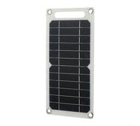 Panel solar flexible de 10 W, cargador portátil USB de 5 V para teléfonos móviles, hoja monocristalina ligera para camping, senderismo, kits al aire libre, 300 x 145 mm