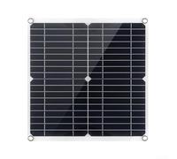 Panel solar flexible de 20 W 18 V monocristalino impermeable hoja al aire libre con doble USB para RV barco marino mantenimiento de batería de coche fuente de alimentación portátil camping
