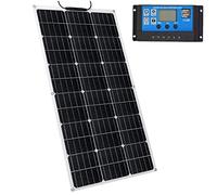 Panel solar flexible de 400 W, monocristalino, plegable, cargador fuera de la red para vehículos recreativos marinos, cabina, furgoneta, coche, superficies irregulares