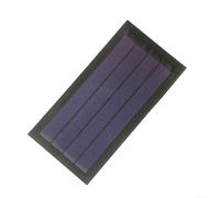 Panel solar flexible de silicio amorfo de 1 W 6 V, módulo de película delgada enrollable para proyectos de bricolaje, carga de batería, kits de energía de camping, color negro