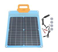 Panel Solar Flexible, Monocristalino, 20W 18V, Plegable con Asa - Alta Conversión, Impermeable y Ligero, Para Camping y Excursiones (Azul)