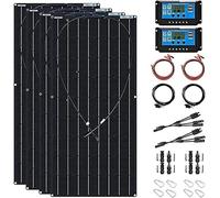 Panel solar flexible monocristalino ETFE fotovoltaico para caravanas fuera de la red, caravana, barco, techo, camping en superficies irregulares