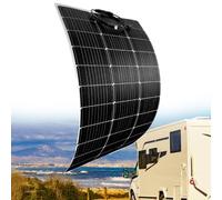 Panel solar flexible monocristalino semiflexible plegable fuera de la red cargador para vehículos recreativos marinos, cabina, furgoneta, coche, superficies irregulares