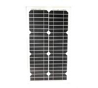Panel Solar fotovoltaico Celdas silicio 30 W vatios 12 V batería
