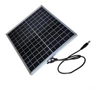 Panel solar fotovoltaico de 12 W con puerto de conexión rápida de CC para camping, senderismo y mochileros necesidades de energía (puerto DC)