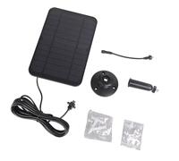 Panel solar fuerte para sistemas de seguridad, incluye diseño a prueba de óxido y panel solar impermeable de rotación de 360 grados