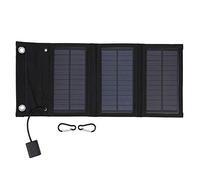 Panel Solar Lvifloae Pack Solar Fotovoltaic Panel 15W Cargador portátil Potencia de Caminata Mobile Power para Senderismo al Aire Libre Camping Monocrystalline Silicon