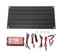 Panel Solar Monocristalino 16W, Kit con Controlador Solar 60A y Salidas USB Dobles - Carga Rápida, Flexible y Seguro, Ideal para Dispositivos Portátiles y Emergencias