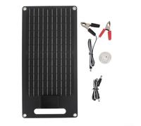Panel Solar Monocristalino 20W Portátil con Asa IP65 Resina Epoxi para Carga de para batería 12V RV para caravana Barco 435x200mm