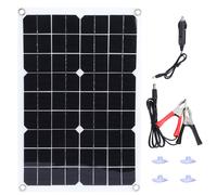 Panel solar monocristalino, cargador alternativo para actividades al aire libre, panel solar portátil y ligero de 18 V y 20 W de alta eficiencia