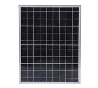 Panel solar monocristalino, cargador solar portátil, panel solar de aluminio resistente al agua de alta eficiencia para automóvil, barco, RV y motocicleta con clips de cocodrilo (15W)