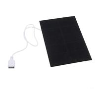 Panel solar monocristalino de 3 W 5 V para jardín, luces LED al aire libre y carga de batería pequeña de 3,7 V-5 V, revestimiento ETFE, resistente a la intemperie, 116 x 17