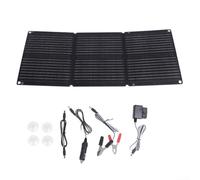 Panel solar monocristalino plegable de 90 W con regulador de carga de 30 A, módulo solar portátil impermeable ETFE para batería de coche de 12 V/24 V y camping (B)