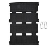 Panel Solar Monocristalino Plegable, Flexible, Azul, 14W 5V con 2 Puertos USB - Carga Segura y Portátil para Móviles, y Camping (negro)