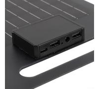 Panel solar monocristalino portátil de 20 W y 18 V con revestimiento de resina epoxi IP65 impermeable para acampar al aire libre, caravana, invernadero, casa de mascotas y uso doméstico, ligero