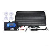 Panel solar, panel solar tipo N antisombreado, para RV Marine Cabin Roof Home Farm Battery and Other Off-Grid Applications, Cargador de energía del módulo fotovoltaico (60A)