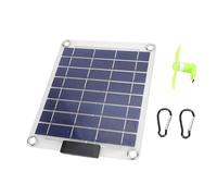 Panel solar para acampar con USB, accesorio para ventilador pequeño y diseño de ojales en las esquinas para paquetes de viaje y tiendas de campaña Sendero de respaldo para teléfono con energía solar