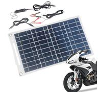 Panel Solar para Automóvil - Kit De Carga Solar De 25W | Panel,Para Coche Remolque Camión Moto Cortacésped Vehículo Camping