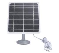 Panel solar para cámara de 20 W, cargador de panel solar USB de 5 V, cargador solar para exteriores a prueba de agua Ip68, soporte de seguridad ajustable de 360 grados