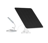 Panel Solar para Cámara de Seguridad, 6W USB Panel Solar Compatible con DC 5V Recargable Battary Powered Cámara de Vigilancia, Cámara de Panel Solar con Ajustable de Seguridad Montaje en Pared