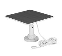 Panel Solar para Cámara de Seguridad, Panel Solar USB de 12 W para Cámaras DC 6 V, para Arlo Pro 3 Pro 4 Ultra 2 Go 2, con IP65 Impermeable, Carga Magnética (WHITE)