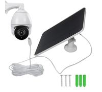 Panel Solar para Cámara Ring | 20W Recargable Resistente a la Intemperie,Cargador Solar para Ring Door Bell - para Mantenimiento Proyector Hogar Apartamento Residencia Balcón