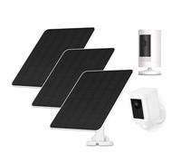 Panel Solar para Cámara Ring, 5W Panel Solar para Cámara para Ring Stick Up Cam/Pro Batería, Spotlight Cam/Pro/Plus Batería, Wyze Batería Pro, Solar para Cámara Ring con Cable de 9,8 Pies, Pack de 3