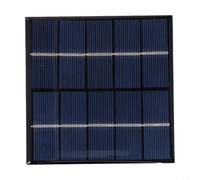 Panel solar para exteriores, 3 W, 5 V, cargador rápido portátil, celda policristalina para señales de tráfico y ventiladores, alta ajo rendimiento de luz, 100 x 100 mm, hoja negra