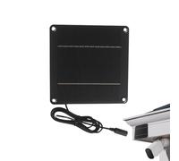 Panel solar para exteriores - Cargador impermeable 24W 12V, placa de energía confiable con puerto DC 5521 | Fuente de alimentación para iluminación exterior: lámparas de patio, jardín, camping, cámara