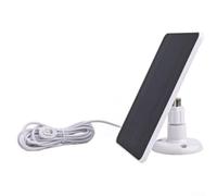 Panel solar para exteriores de 4 W para Arlo Pro 4 Ultra 2 - Eficiente para estación de carga de batería con cable de 3 metros para sistema de cámara IP inalámbrico (blanco)