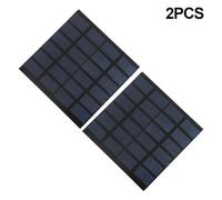 Panel solar para exteriores de carga rápida 0 5W 6V, ideal para camping, senderismo y viajes por carretera (2 unidades)
