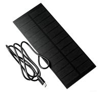 Panel Solar Plegable 2.5W Impermeable Camping | Peso ligero 70g, dimensiones 188x78mm, para fácil transporte, para ideal mochila, viaje outdoor