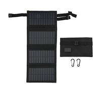Panel Solar Plegable 20W, Monocristalino, Entrada USB 5,5V - Impermeable y Ligero, Alta Conversión Energética, Ideal para Camping y Viajes