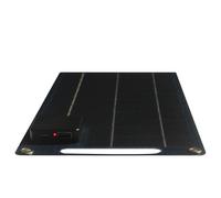 Panel Solar Plegable de 100W - Cargador Solar de 34x18x2cm, Panel de Etfe de células solares, silicio monocristalino, Impermeable y Flexible, Cargador USB/Tipo C para Acampar, Caminatas, Viajes y