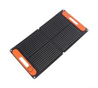 Panel solar plegable de silicona monocristalina, kit de panel solar de 80 W con salidas USB duales de 12 V CC para aplicaciones fuera de la red