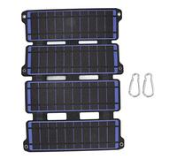 Panel Solar Plegable Silicio Monocristalino 2 Salida USB Panel Solar ETFE Flexible 14W 5V (Azul)