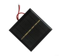 Panel solar policristalino de 0,6 W 3 V para mini celda para kit de bricolaje, luces de juguete para cargador de batería, lámpara de jardín, proyecto científico, módulo de bajo voltaje, conector de