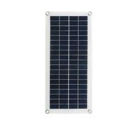 Panel solar policristalino de 10 W - Regulador de carga de la batería solar 12 V 10 - 100 A - Kit básico para barco, techo, cobertizo, casa