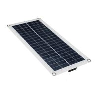 Panel solar policristalino de 10 W - Regulador de carga de la | Batería solar 12 V 10 - 100 A - Kit básico para barco, techo, cobertizo, casa