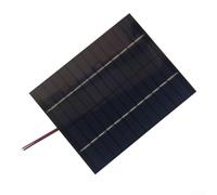 Panel solar policristalino de 12 V 2 W para exteriores con cable de 15 a 20 cm para mantenimiento de batería y kits de bricolaje