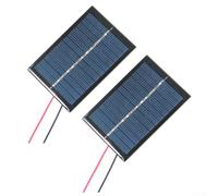 Panel solar policristalino de 6 V para mini módulo de 0,6 W de potencia con cable para kits de lámparas de calle DIY de 90 x 60 mm
