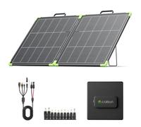 Panel Solar Portátil 100W Bifacial, Callsun 21.8V Plegable Monocristalino Módulo Solar, N-Type 16BB, Células Solares de 182 mm,Ideal para Generador Solar, Camping, Pesca, Senderismo y Caravaning
