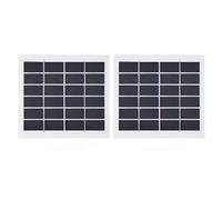 Panel Solar Portátil 2W 6V, Mini Células Solares de Alta Eficiencia, 2 Piezas Compactas y Resistentes - Conversión Superior, Ligero y Versátil para Iluminación Doméstica y Más