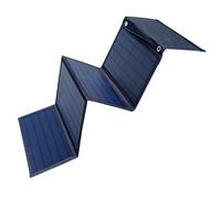Panel solar portátil con soportes ajustables, fabricado en nailon resistente al agua y duradero, genera 30 W de potencia para una amplia