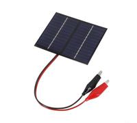 Panel solar portátil de 1,5 W y 12 V con clip para alimentación, celda policristalina ligera para kits de supervivencia, pesca, 115 x 90 mm