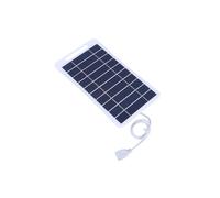 Panel Solar Portátil de 2 W y 5 V con USB: Estabilizador de Carga Seguro, Cargador de Batería, Fuente de Alimentación para Exteriores para Acampar