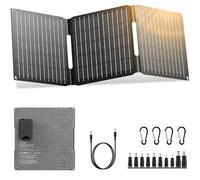 Panel solar portátil de 30 W con cargador solar plegable USB QC3.0 de 18 V para estación de energía portátil, teléfono, almohadilla, laptop, camping al aire libre, furgoneta, caravana, barco, viaje,
