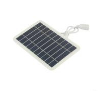 Panel solar portátil de 5 W 5 V con conexión USB, impermeable, fuerte y para carga al aire libre, alimenta tus dispositivos
