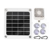 Panel solar portátil de 5V20W con enchufe USB, panel solar monocristalino con ventilador de refrigeración de 10W.