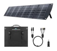 Panel Solar Portátil Ecosonique de 200W para Estaciones de Energía, Plegable y Ligero con Soporte, USB-C PD3.0 y USB-A QC3.0, MC4 y Múltiples Salidas para Generadores Solares, Autocaravanas, Camping y